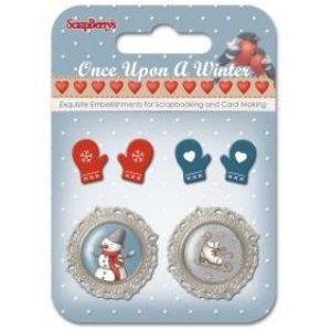 Elementy metalowe Scrap Berry's Once Upon a Winter 6, 6szt